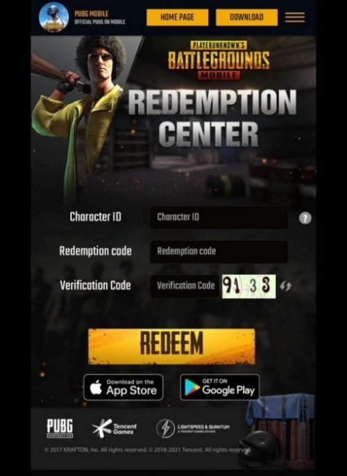 Battlegrounds Mobile India Codes